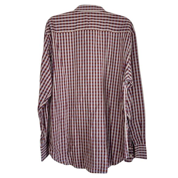 Robert Graham Long Sleeve Cotton Button Down Classic Fit Shirt Blue Plaid XL - Picture 13 of 14